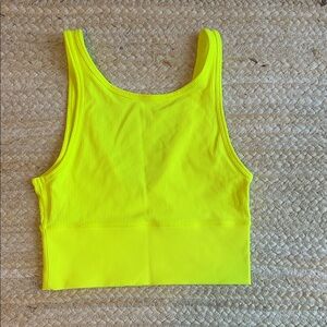 lululemon athletica Neon Yellow Tank Top